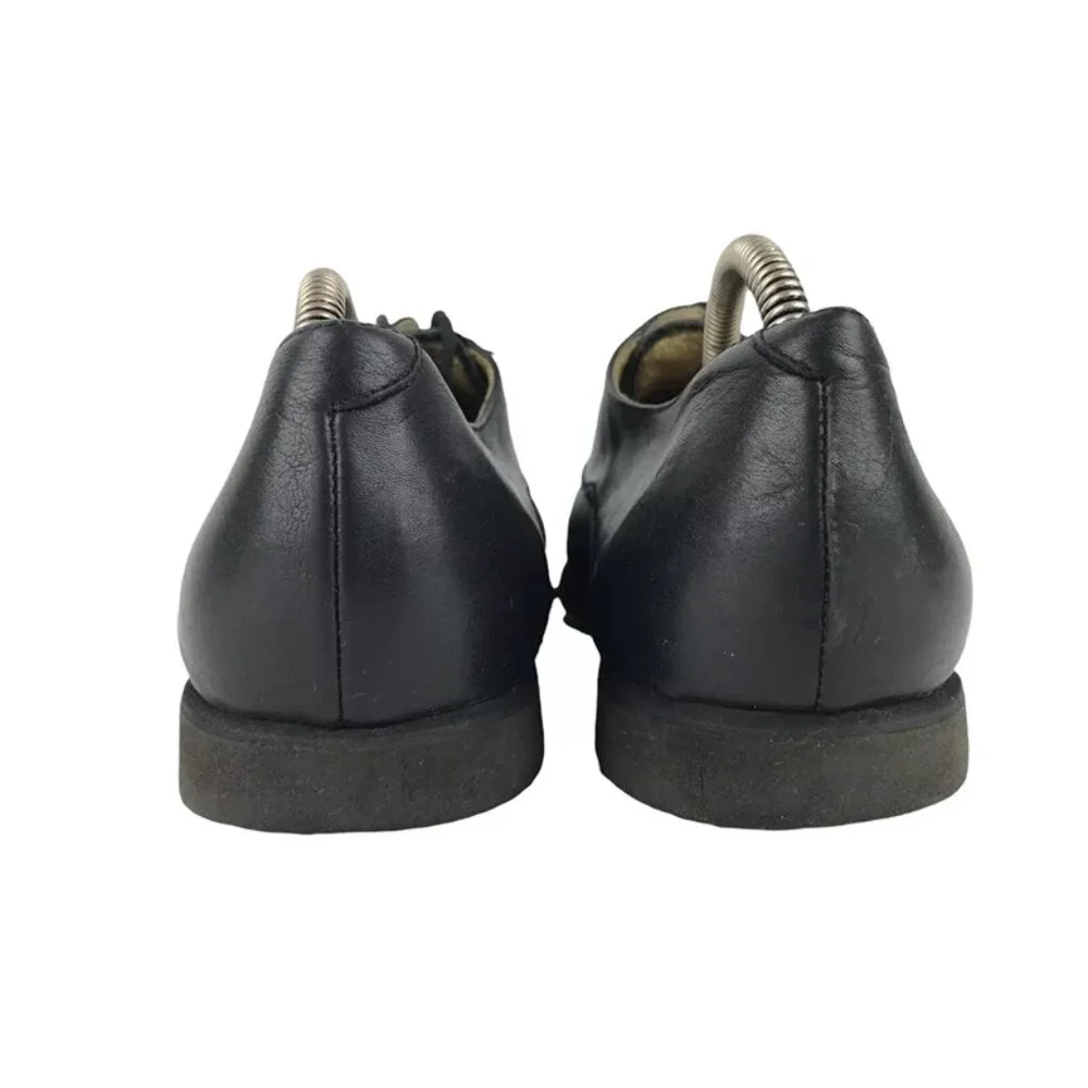 Cable & Co. Mens Black Leather Round Toe Lace‎ Up Derby Dress Shoes Size 9